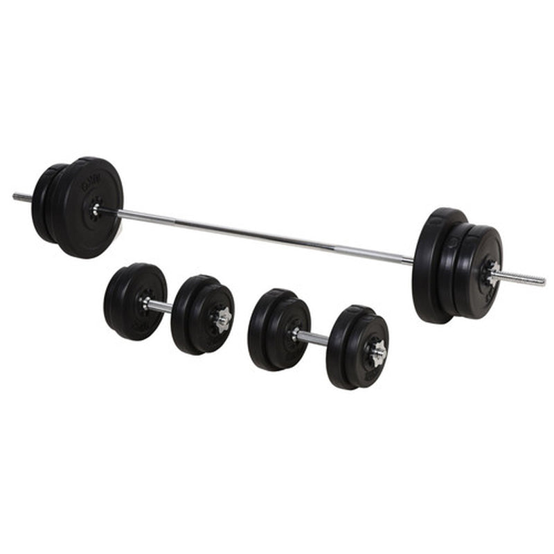 65Kg Adjustable Dumbbell and Barbell Weights Set for Home Gym