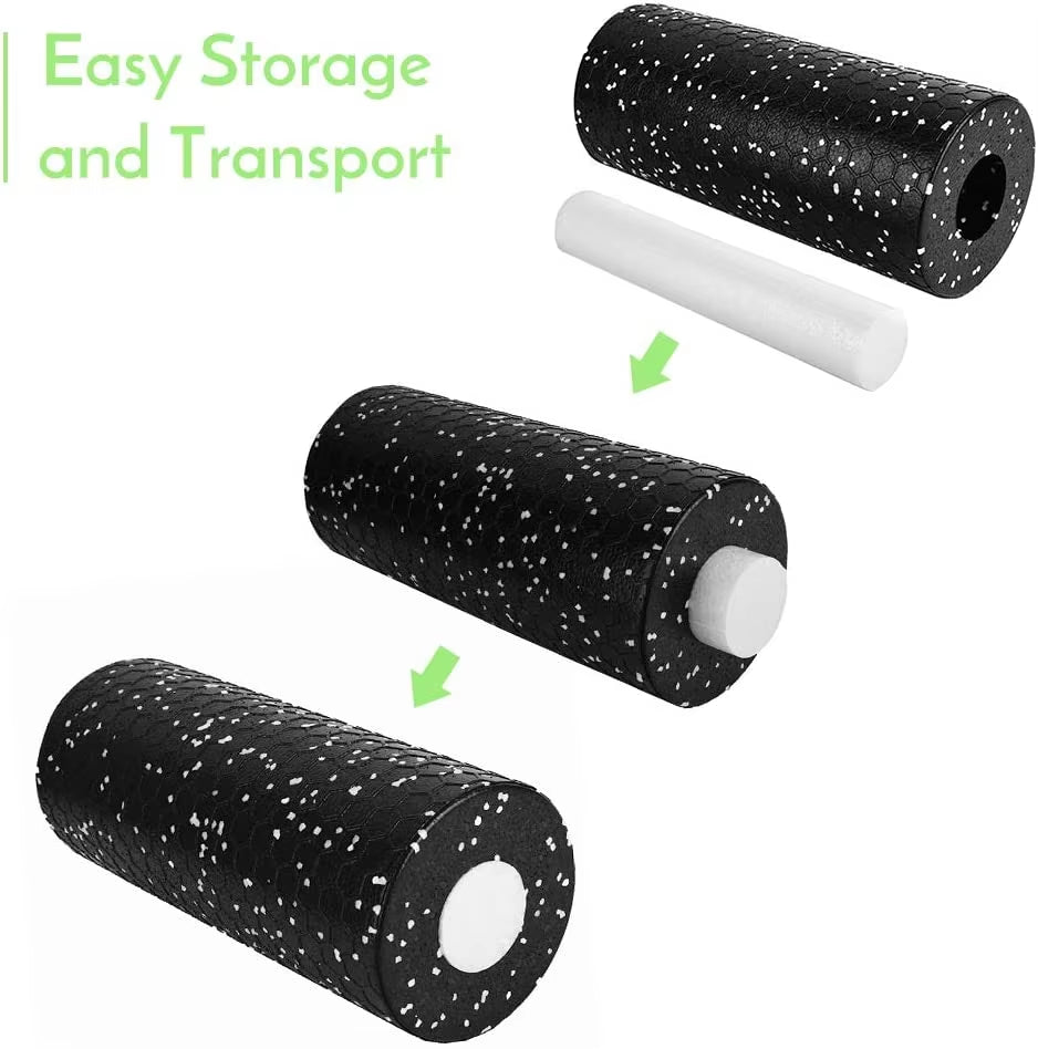 2 in 1 Hollow Column Foam Roller Set EPP Muscle Relieve Massage Roller Gym Fitness Equipment Sports Massage Rollers